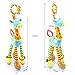 JAMSWALL Plush Giraffe Animal Baby Plush Toy Developmental Interactive Toy Infant Baby Development Soft Giraffe Animal Handbells Rattles Handle Toys Crib, High Chair Interactive Playing