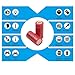 Rechargeable 16340 CR123A Battery, Veeki 16340 RCR123A 3.7V 650mAh Protected Li-ion 16340 Batteries for High Drain Device (8pc+charger)