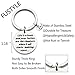FUSTMW Happy Birthday Keychain Gift 15th 16th 18th 21st 30th 40th Charms Key Ring Best Friends Family Jewelry (40th birthday keychain)