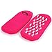 BelleSha Spa Moisturizing Gel Socks For Dry Feet And Ankles - Helps Repair Cracked Skin And Softens Feet (Dark Pink)