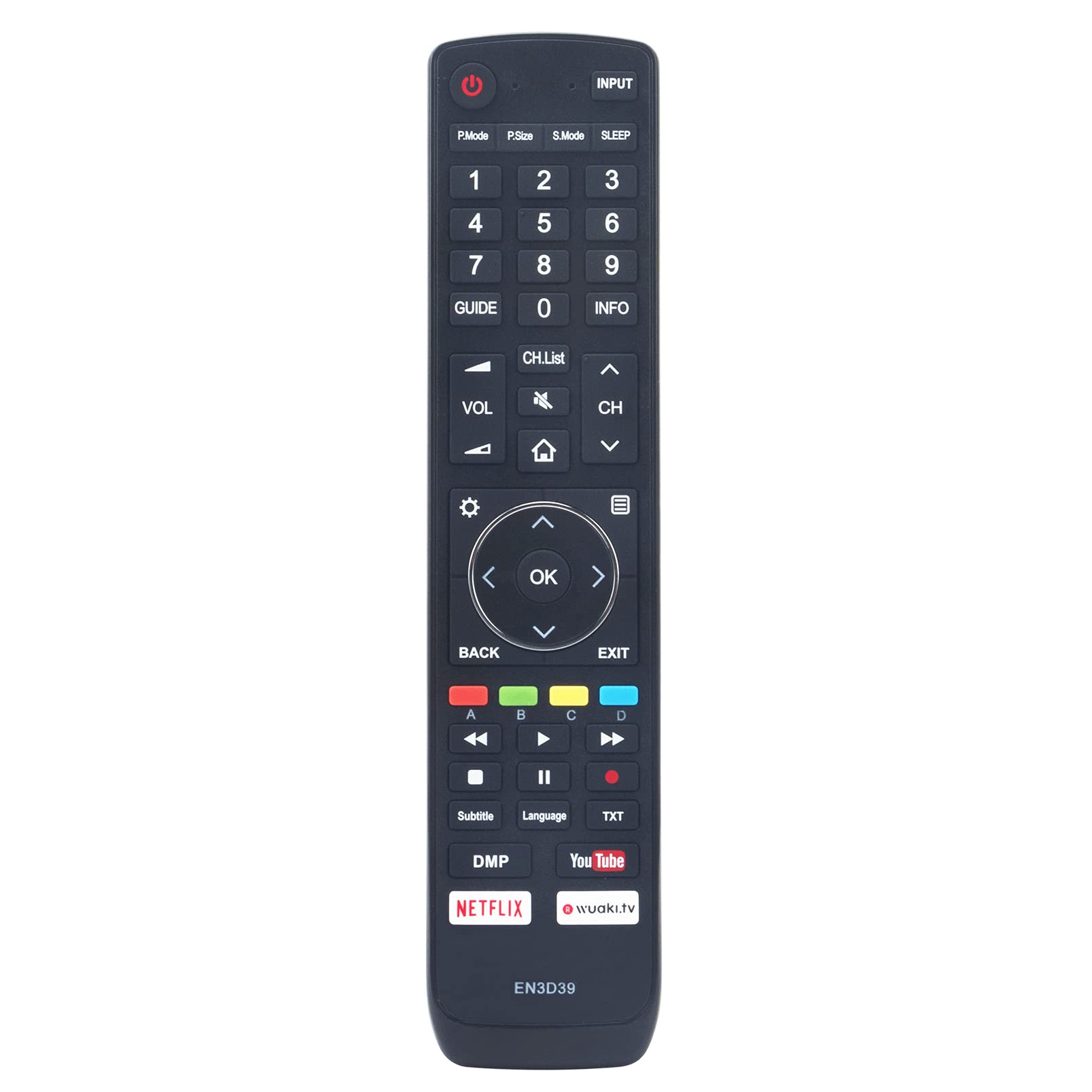 ALLIMITY EN3D39 Remote Control Replace fit for Hisense TV H50N6800UK H65N6800UK H65N6800 HE65M6000UWTS H65NEC6700 HE70M9710UWTSG H55N6800UK H55N6800 HE55M6000UWTS H75N6800UK