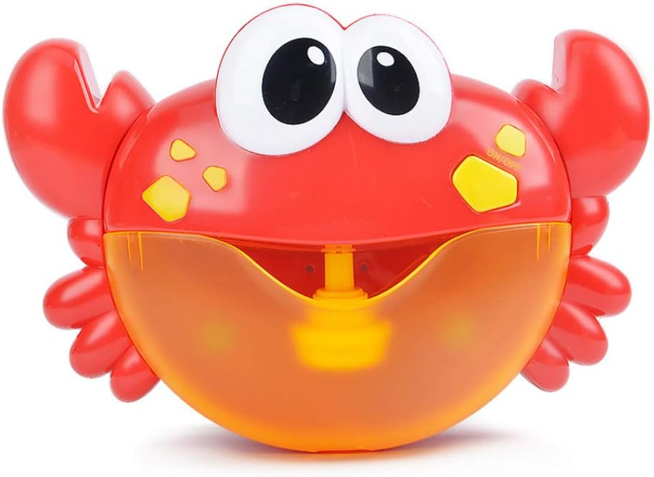 keebgyy Crab Bubble Maker, Automatic Bubble Blower Machine with Music Player for Infant Baby