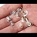 Bassion 400 Pcs Bullet Clutch Earring Backs with Pad Earring Safety Backs Ear Nut Hypoallergenic Earring Back