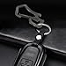 Idakey Full Stainless Steel Anti-Lost Keychain Carabiner Mutil Function Home Tool with Bottle Opener and 2 Extra Key Rings for Home (Dark Grey)