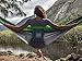 THAT GOOD HAMMOCK Double Camping Hammock w/ Hammock Straps & Wiregate Carabiners. Portable Nylon Parachute Hammock for Backpacking Camping & Travel (Light Grey & Apple Green)