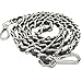 Patty Both Patty Both Metal + Leather Purse Shoulder Bag Chain Strap Handle Handbag Bag Chain Replacement 120cm (Silver+Black)