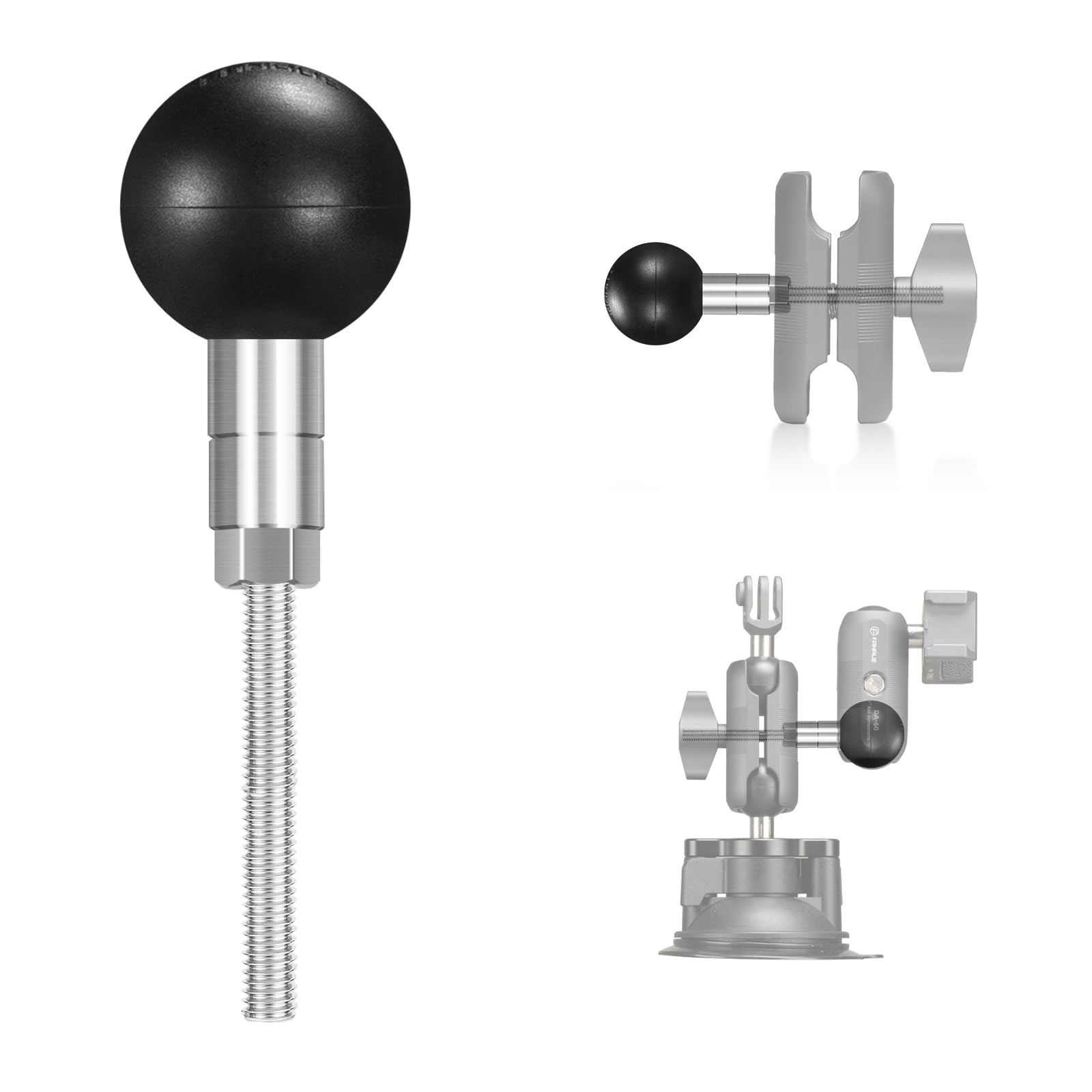 Photo 1 of FANAUE Ball Adapter Compatible with RAM Mounts B Size 1" Ball and Double Socket Arm Adapter Components (Threaded Post)