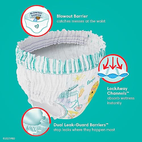 Pampers Diapers Size 5, 128 Count Pull On Cruisers 360° Fit