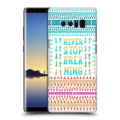 Official Monika Strigel Never Stop Dreaming Happy Quote Hard Back Case for Samsung Galaxy Note8 / Note 8