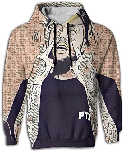 DJFZZZ Unisex Sports Printed $uicideboy$ Big Pockets 3D Pullover