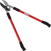 TABOR TOOLS GG12A Anvil Lopper with Compound Action, 30 Inch Tree Trimmer &amp; Branch Cutter, Heavy Duty Tree Pruner with 2 Inch Cut Capacity, Chops Thick Dry Branches with Ease