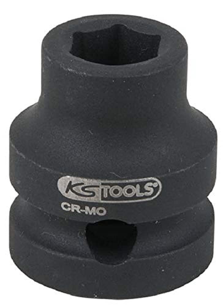 'KS Tools Plastic 515.0064 Extra Short 1/2 Drive Hex Impact Socket, 17 mm