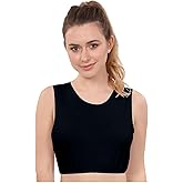 Kosher Casual High Neck Cropped Tank Tops for Women – Modest Crop Tank Top for Layering Under Dresses, Blouses, and Cardigans