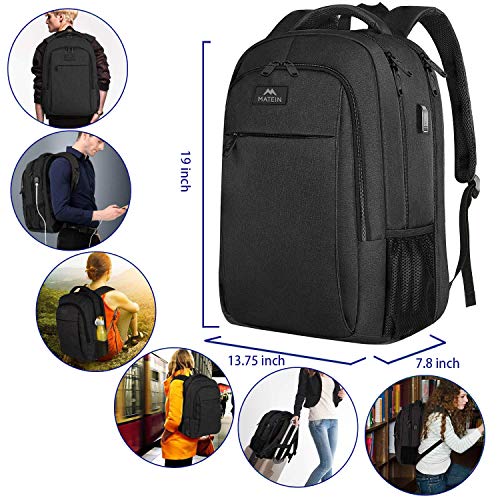 MATEIN Extra Large Backpack,TSA Friendly College School Bookbags with