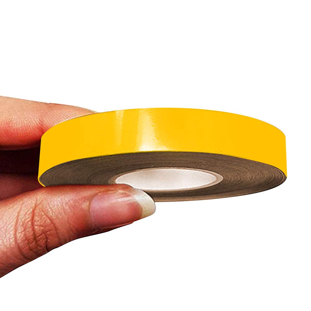 4R Quattroerre.it 10497 Trim Stripes Adhesive Strips for Cars, Yellow, 10 mm x 10 mt