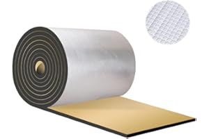 TSURPCAO Heat Sound Deadening Insulation Mat - 394mil 16.36sqft Car Sound Deadening Material Mat,Auto Audio Deadener Foam for Hood Engine Roof Trunk (40x60inch-16.36sqft, 394mil)