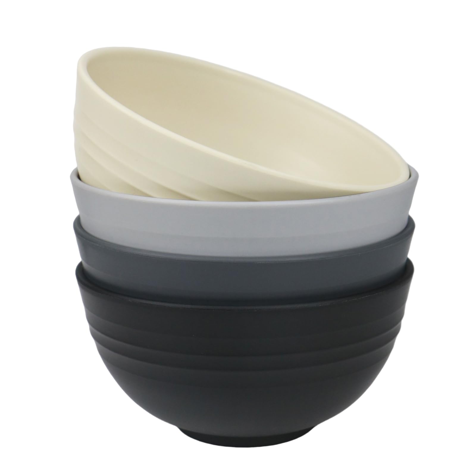 greenandlife Unbreakable Cereal Bowls, 24 OZ Large Lightweight Plastic Bowl Set of 4, Dishwasher & Microwave Safe, Reusable Bowls for Breakfast, Salad, Pasta, Soup, Noodles