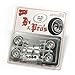 1/24 1/25 scale Chrome Baby D's Dayton-style Rims Wheels w/ Low Profile Whitewall Tires (for Hobby Model Kits)