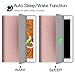 iPad Keyboard Case for iPad Mini 7.9, iPad Mini 5th Gen 2019 iPad Mini 4 JUQITECH Smart Case with Keyboard Removable Wireless Magnetic Keyboard Soft Back Folio Case Cover with Pencil Holder, Rose Gold