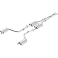 BORLA 140650 Cat-Back Perf. Exhaust System for 2015-2023 Dodge Challenger SXT V6 & GT V6 T-304 Stainless Steel ATAK Sound Dual Split Rear Exit Single Outlet Each Side Tips NOT included Reuse O.E.T ips