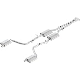 BORLA 140650 Cat-Back Perf. Exhaust System for 2015-2023 Dodge Challenger SXT V6 &amp; GT V6 T-304 Stainless Steel ATAK Sound Dual Split Rear Exit Single Outlet Each Side Tips NOT included Reuse O.E.T ips