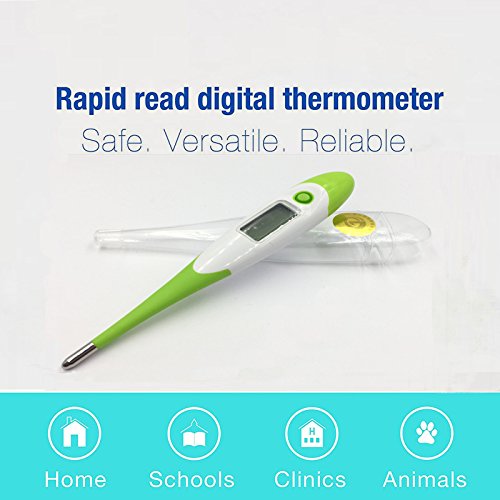 Medical Digital Thermometer 10 Sec Quick Read with Fever Indicator and