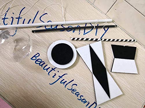 image for BeautifulSeasonDIY Munari Baby mobile Montessori Mobile white black fe