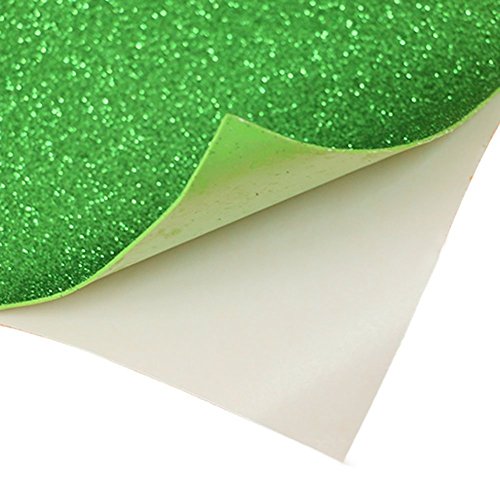 Moolon Glitter Foam Sheets Self Adhesive Sticky Sparkles 10 Colors Back