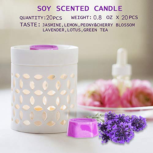 Onlyhome Mix Strongly Scented Hand Poured Premium Natural Soy Wax Melt Cups, 16 Ounces in 20 x 0.8 Ounce Sealed Cups