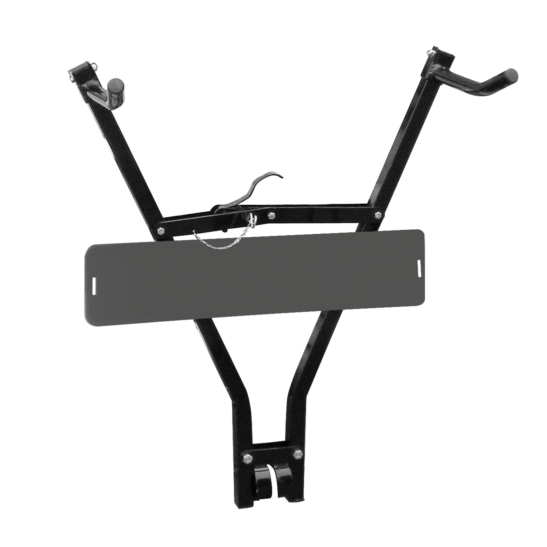 Carpoint 0910006 Bicycle Holder with Numberplate Holder, Schwarz
