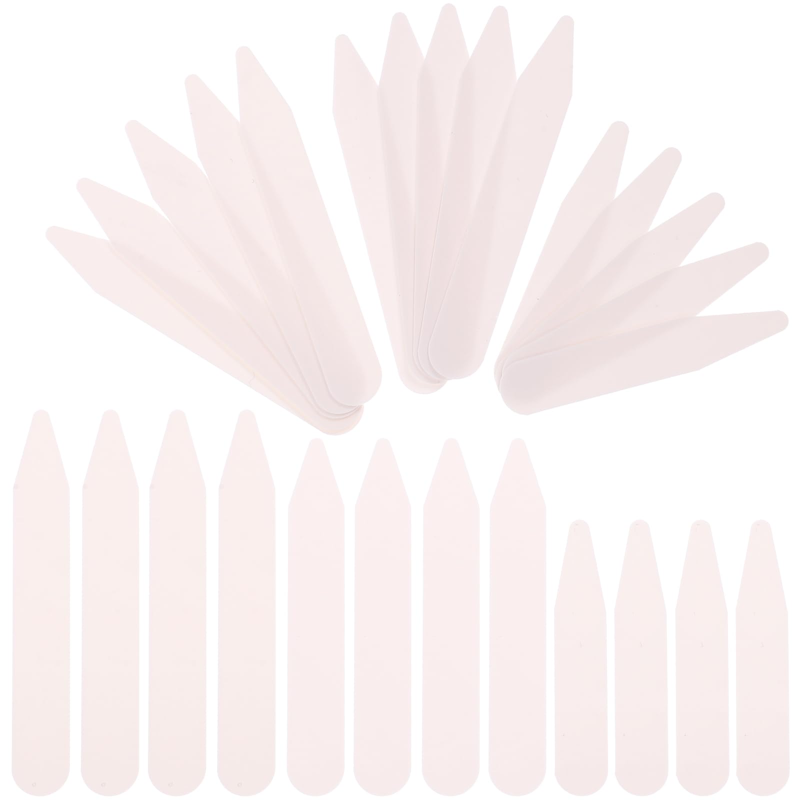 ifundom 200pcs Shirt Collar Stiffeners: Plastic White Smooth Shirt Collar Stays Adjustable Shirt Collar Support for Keep Shirt Collar Straight Mens Dress Shirt