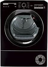 Hoover HLEC8LGB-80 Freestanding Condenser Tumble Dryer 8 kg Sensor Dry Black view 1