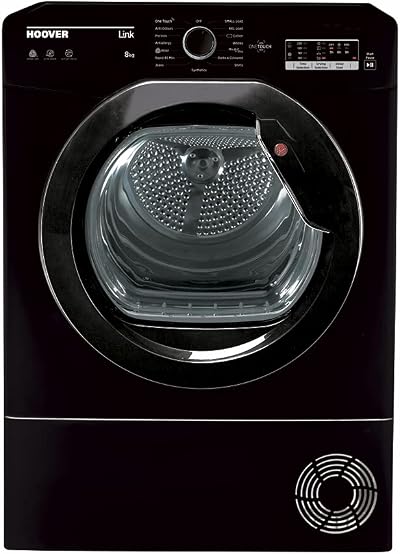Hoover HLEC8LGB-80 Freestanding Condenser Tumble Dryer 8 kg Sensor Dry Black