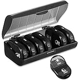 Fullicon Weekly Pill Organizer 2 Times A Day, Large 7 Day Pill Box Case, Daily AM PM Medicine Organizer, Portable pilulier fo