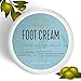 Foot Cream, Foot Moisturizer- Softens And Intensively Hydrates For Thick, Cracked, Rough, Dead and Dry Skin With Olive Oil