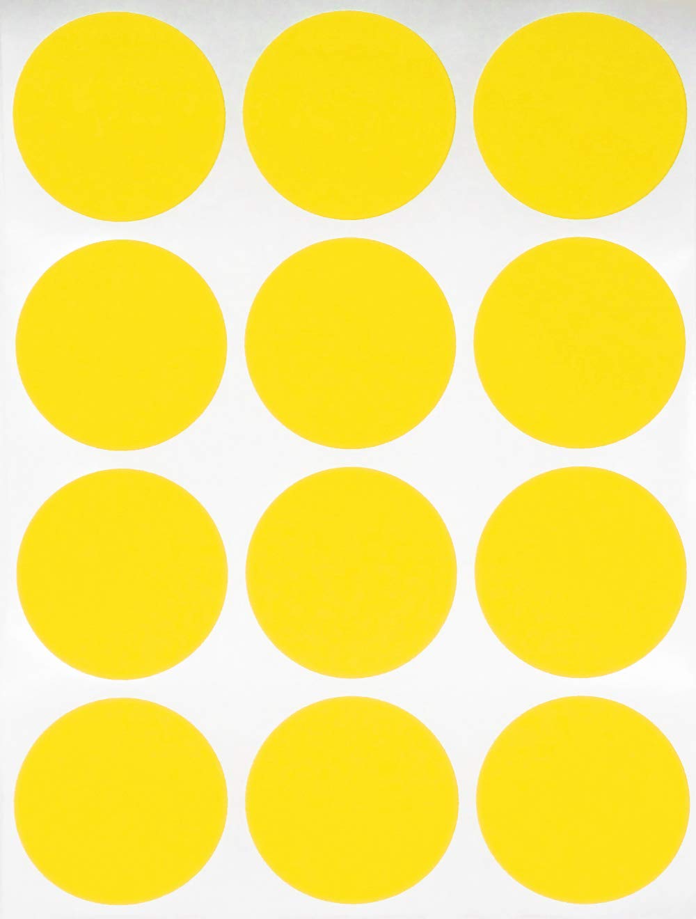 Royal Green Color Coding Labels 3.8cm Diameter Round dot Stickers in Yellow Size 38mm 180 Pack