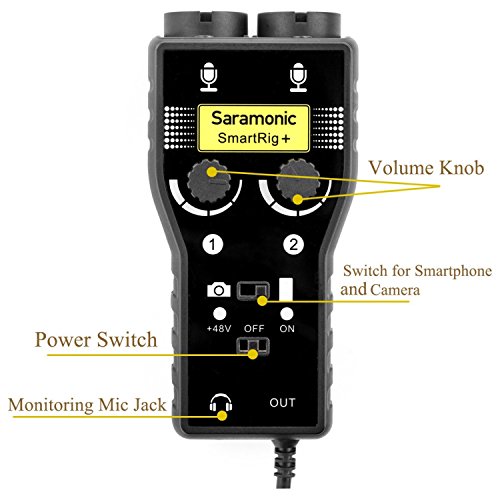 Saramonic SmartRig+UC 2-Channel USB-C Audio Interface w/XLR, 1/4
