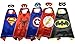 Superhero Capes And Mask Halloween dress Up Superhero Costumes 5 SET For Kids