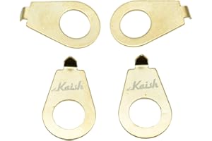 Dopro Set of 4 Gold LP Guitar Knobs Pointer Plate 8.5mm Knob Indicator for Epi LP Les Paul or Metric Pots