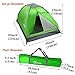 Yodo Upgraded Lightweight 2 Person Camping Backpacking Tent With Carry Bag, Green