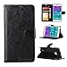 Joopapa Note 4 Case, Galaxy Note 4 Case, Galaxy Note 4 Luxury Fashion Pu Leather Magnet Wallet Flip Case Cover with Built-in Credit Card/ID Card Slots for Samsung Galaxy Note 4 (Black)