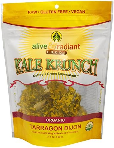 Alive &amp; Radiant, Organic Kale Krunch, Tarragon Dijon, 2.2 oz