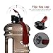 2.2L 75oz Half Gallon Water Jug Big Gym Sports Bottle Men Large Plastic Reusable Container with Handle Strap Measurements Marked Ecofriendly Leakproof Wide Mouth Drinking Fitness Outdoor
