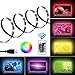Kohree LED Light Strip 2M/6.56ft for 40-60in USB TV Backlight Bias Lighting Kits with Remote RGB 16 Colors for HDTV Neon Light TV Desktop PC Laptop, 3 Strips in 1 Set