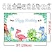 Mocsicka Dinosaur Birthday Backdrop 7x5ft Dinosaur Theme Party Happy Birthday Photo Backdrops Green Leaves Woodland Cake Table Banner Photography Studio Background