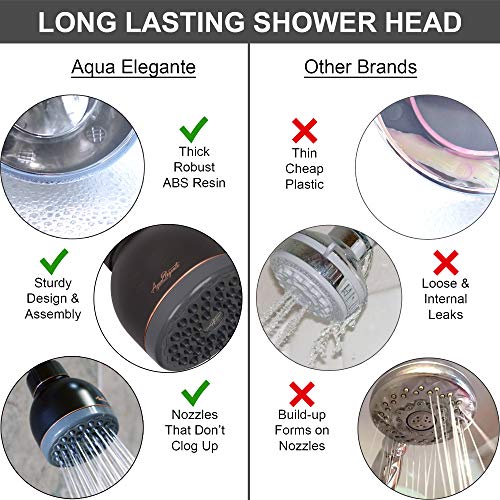 Pressure Boosting Shower Head High Pressure Water Saver Showerhead Best For Low Flow Showers