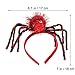 LUOEM Halloween Costume Spider Headband Scare Spider Dress Up Accessory Halloween Cap (Red)