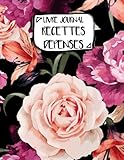 Livre Journal Recettes Dépenses: A4 -Â 106 pages - Fleurs - Floral - bouquet - couverture souple glossy - AutoEntrepreneur - Budget - micro BIC - micro BNC (French Edition) by AEStark