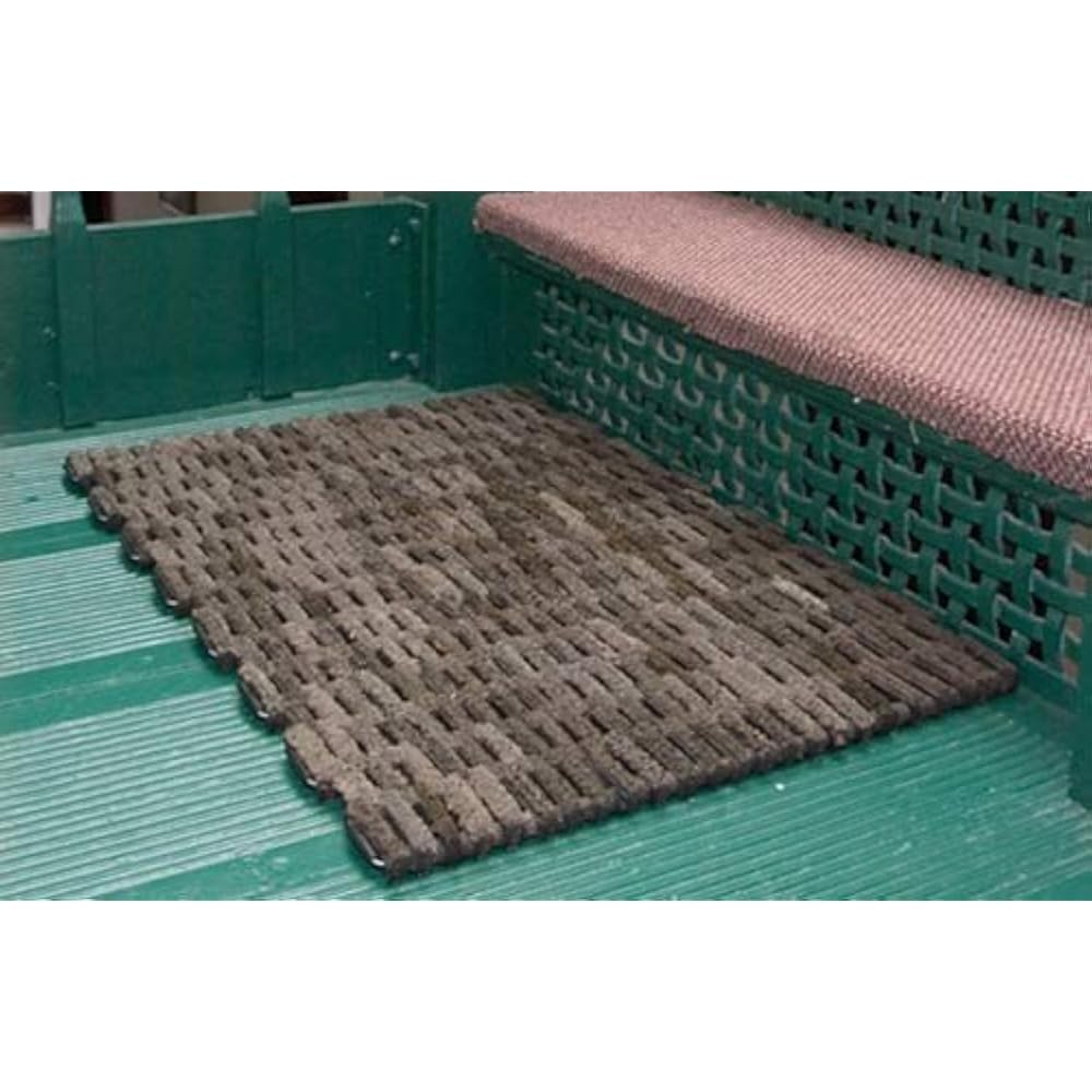 Durable DuraRug Recycled Fabric TireLink Outdoor Entrance Mat, 20" X