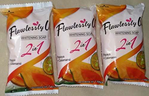 Extract Papaya Calamansi Whitening Soaps 3+1 Free 65g each